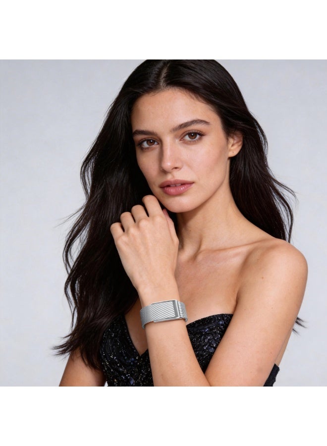 TEMPO Metal Stainless Band Compatible with WHOOP 5.0 One, Peak, and Life | Breathable Titanium Adjustable Magnetic Replacement Wristbands Straps with U Shaped Connector | Charging Requires Removal - Image 5