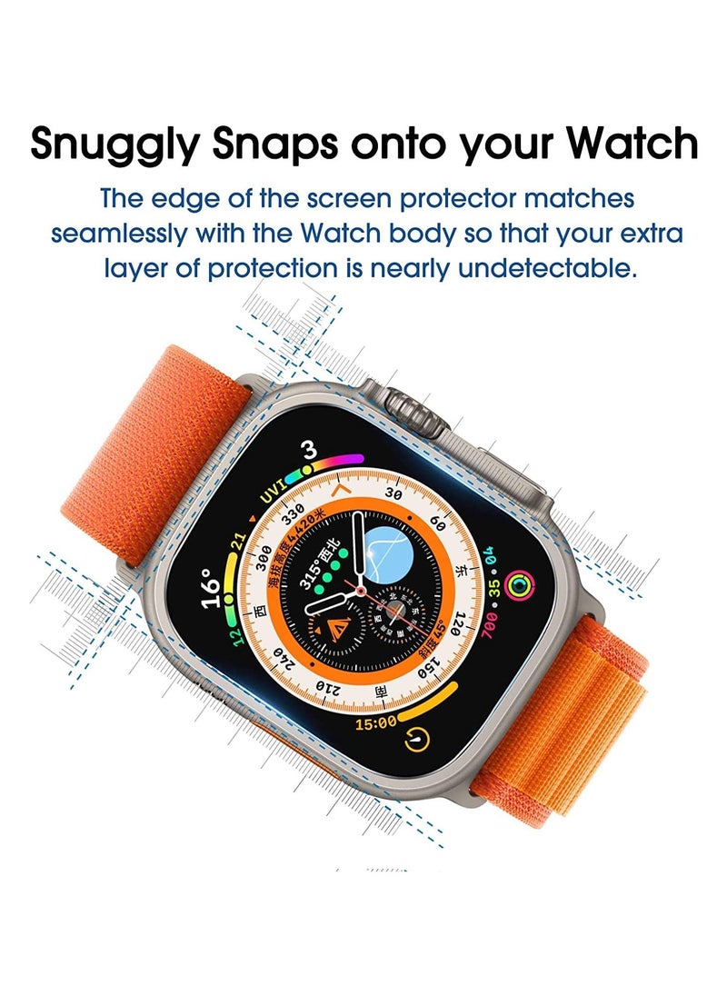 Amfilm amFilm Glass Screen Protector for Apple Watch Ultra 2023, Tempered Glass, Edge to Edge Full Coverage, Easiest to Installation, Bubble Free (49mm)  - Image 3