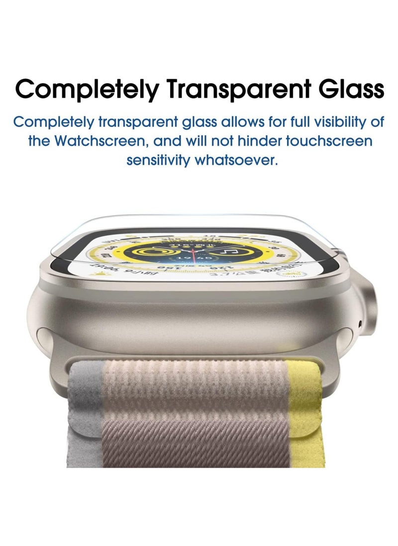 Amfilm amFilm Glass Screen Protector for Apple Watch Ultra 2023, Tempered Glass, Edge to Edge Full Coverage, Easiest to Installation, Bubble Free (49mm)  - Image 4