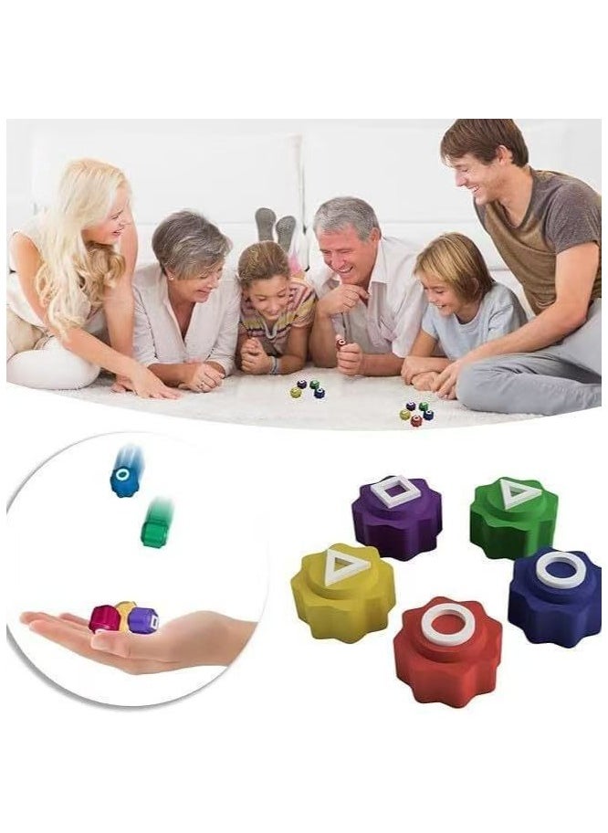 DELGREEN Korean Gonggi Game Set, 5PCS Traditional Tossing Stones for Hand-Eye Coordination and Skill Development, Ideal for Kids and Adults  - Image 3
