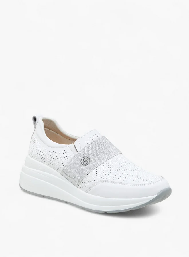 سيليست Women's Textured Slip-On Sneakers