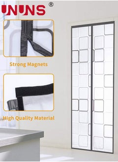 Magnetic Door Curtain,Geometry EVA Insulated Door Curtain,Curtain Automatic Closing Fly Insect Bug,For Patio,Kitchen,Bedroom,Air Conditioner Room,100x210cm Grey - pzsku/Z445C3145D52A01733223Z/45/_/1679903109/59075f84-61b1-4cd5-a7e1-35910d08d8cc