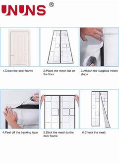 Magnetic Door Curtain,Geometry EVA Insulated Door Curtain,Curtain Automatic Closing Fly Insect Bug,For Patio,Kitchen,Bedroom,Air Conditioner Room,100x210cm Grey - pzsku/Z445C3145D52A01733223Z/45/_/1679903172/6e749cb8-e528-4963-b19d-a314cfda1663