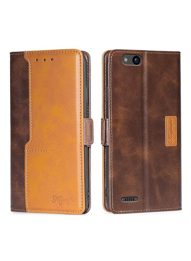 erorex Case For ZTE Tempo X/Vantage/Z839/N9137 Contrast Color Side Buckle Leather Phone Case  - Image 1