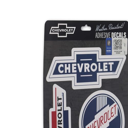 Open Road Brands Chevrolet Bowtie Logo Adhesive Vinyl Decals - Vintage Set of Chevrolet Stickers for Car, Window, Water Bottle or Laptop - Image 4