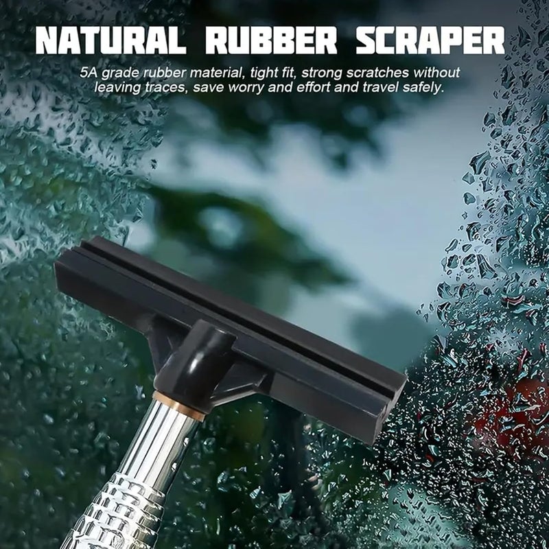 SNSYGN Car Rearview Mirror Wiper - Retractable Auto Glass Squeegee for All Vehicles (Black) - Image 2
