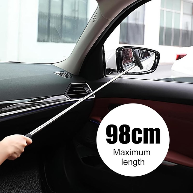 SNSYGN Car Rearview Mirror Wiper - Retractable Auto Glass Squeegee for All Vehicles (Black) - Image 4