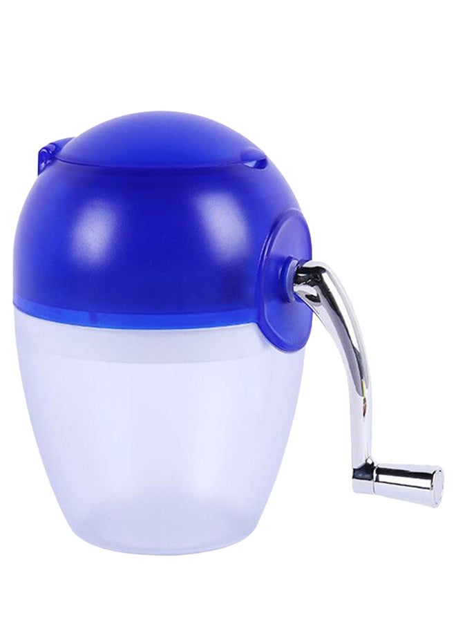 Portable Hand Crank Ice Crusher Blue/White/Silver  - Image 1
