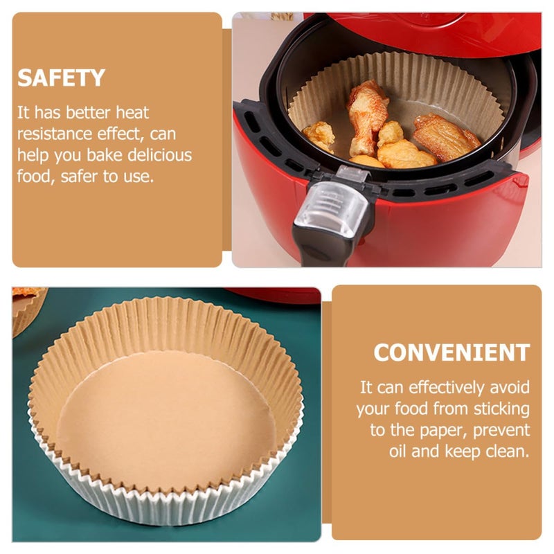 Disposable Air Fryer Baking Paper Liners 50pcs Non Stick Oil Absorbing Parchment Pads - Image 5