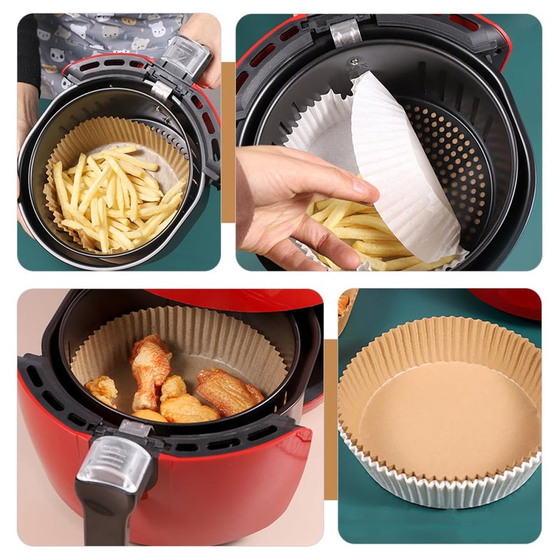 Disposable Air Fryer Baking Paper Liners 50pcs Non Stick Oil Absorbing Parchment Pads - Image 4