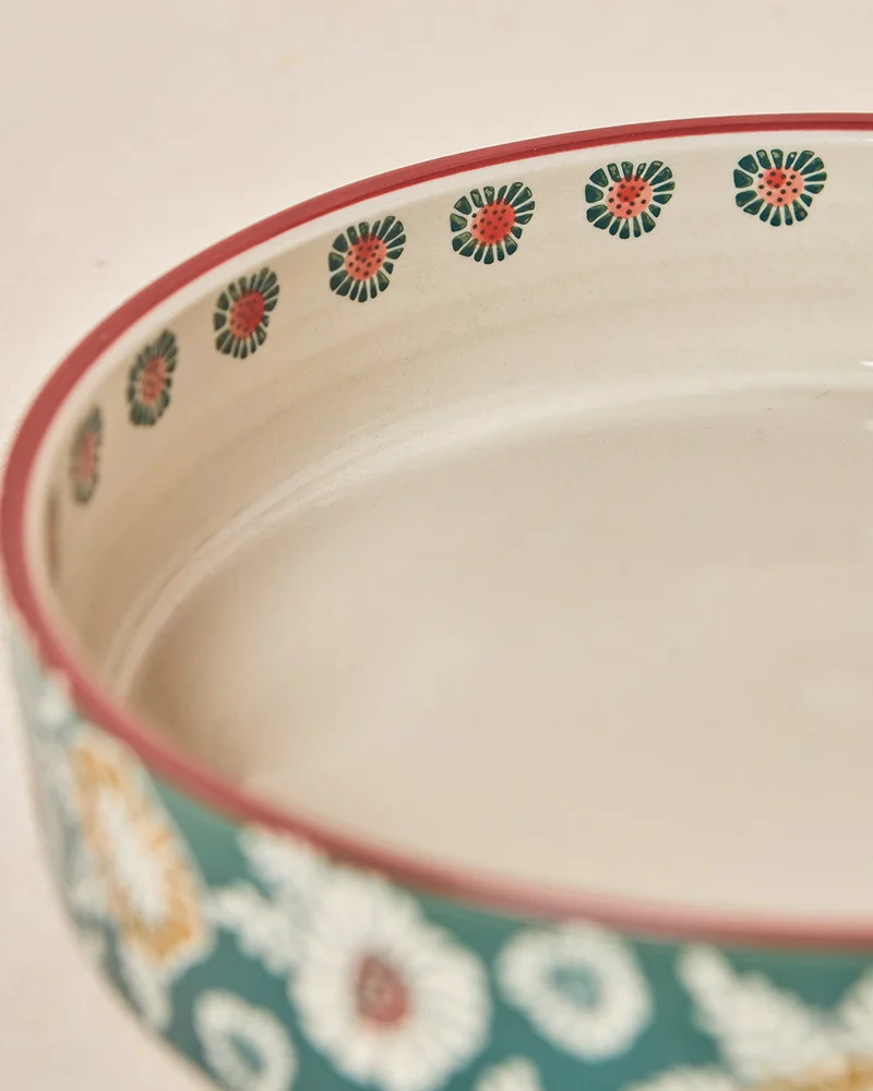 Chumbak Wildflower Serving Bowl, 8" dia | Lost in Paradise