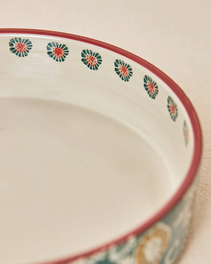 Chumbak Wildflower Serving Bowl, 8" dia | Lost in Paradise