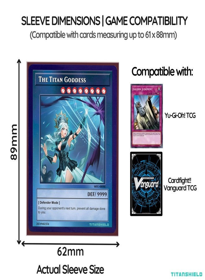 TitanShield (150 Sleeve/Bordeaux Red Small Japanese Sized Trading Card Sleeves Deck Protector for Yu-Gi-Oh, Cardfight!! Vanguard & More - Image 4