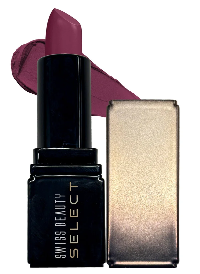 Swiss Beauty Swiss Beauty Select Dare To Matte Creamy Lipstick | with Velvety matte finish | Long Lasting Stay | with Vitamin E | Shade- Wine Room, 3.8g |