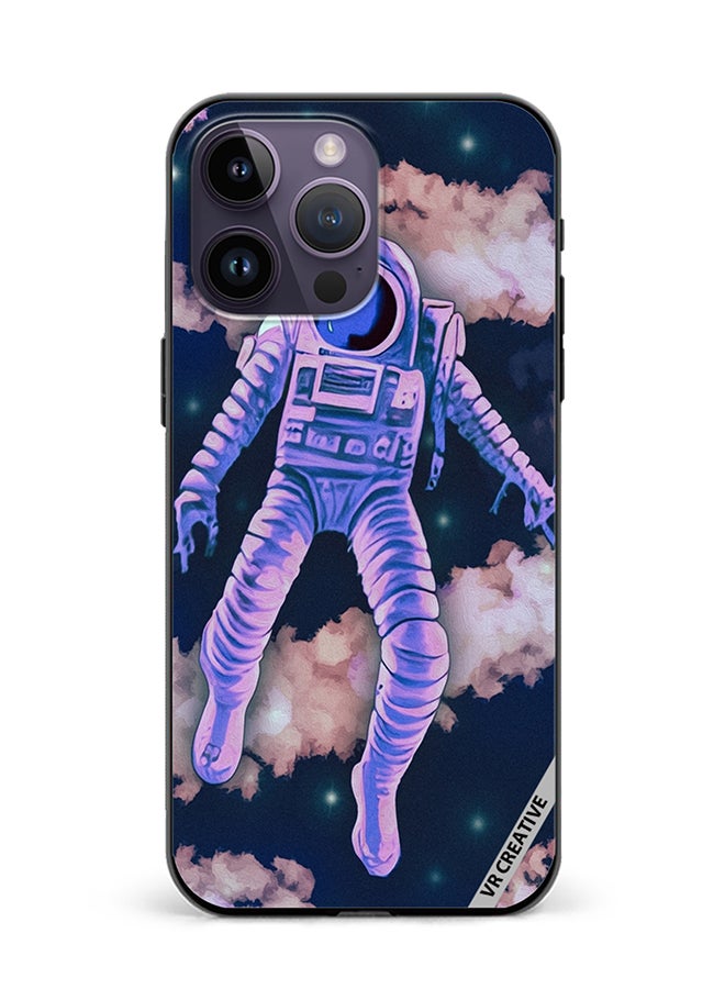 VR CREATIVE Protective Case Cover For Apple iPhone 16 Pro Retro Style Vibrant Space Scene Design Multicolour - Image 1