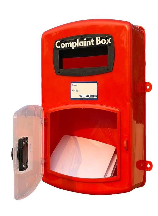 HaveIt® Front Door Wall Mounted Heavy Plastic Letter Box,Suggestion Box,Compliant Box for Home/Offices/Colleges/Institutions/Schools with Lock (red Color, 25 cm x 26 cm x 11 cm) (Complaint Box) - Image 4