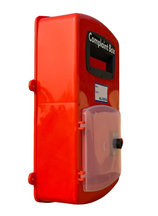 HaveIt® Front Door Wall Mounted Heavy Plastic Letter Box,Suggestion Box,Compliant Box for Home/Offices/Colleges/Institutions/Schools with Lock (red Color, 25 cm x 26 cm x 11 cm) (Complaint Box) - Image 2