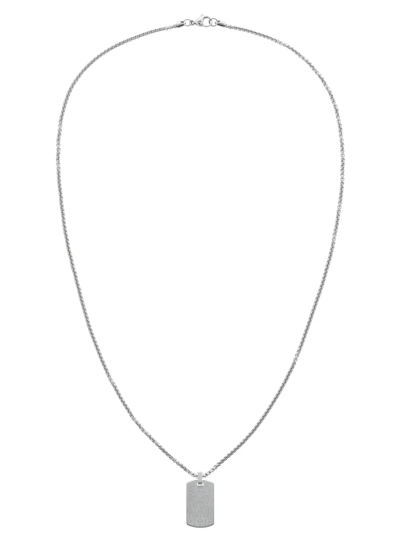 تومي هيلفيغر Tommy Hilfiger Men's Silver Pendant Necklaces - 2790359