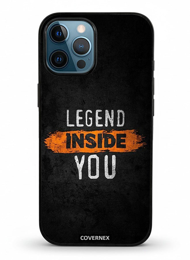 Covernex Apple iPhone 12 Pro Max Protective Case Cover Printed Featuring Legend Inside You - Image 2