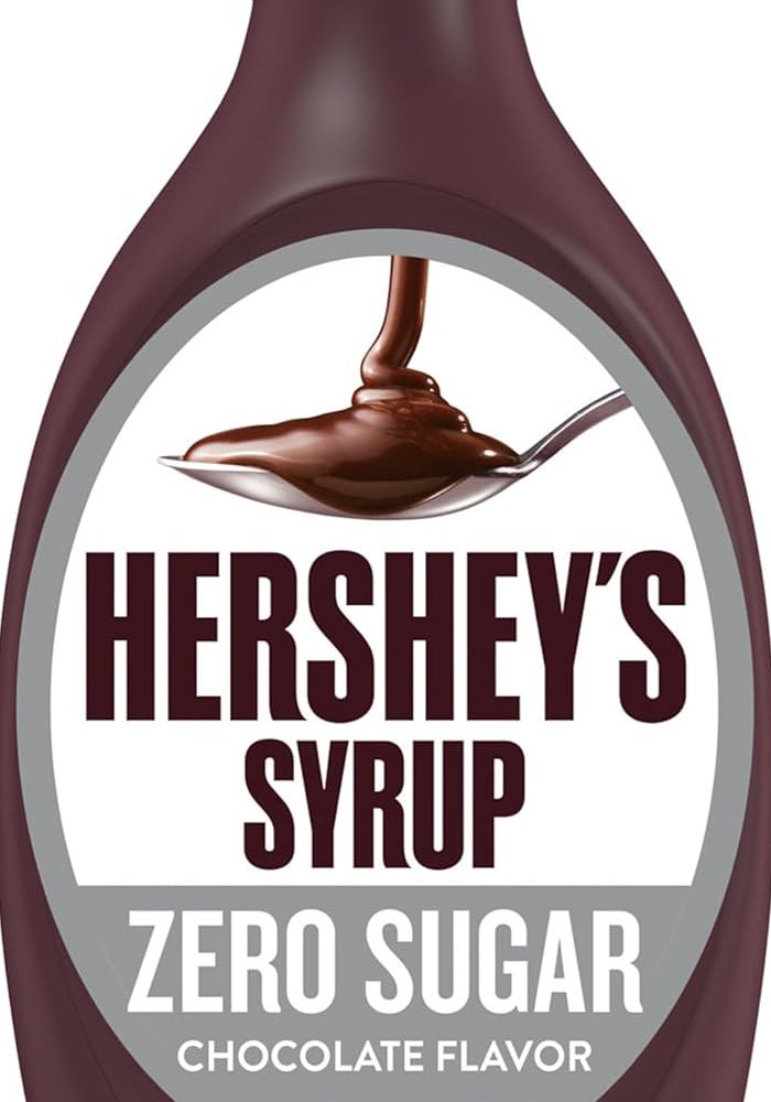HERSHEY'S Zero Sugar Chocolate Syrup, 17.5 oz - Aspartame-Free, Fat-Free Dessert Topping - Image 1