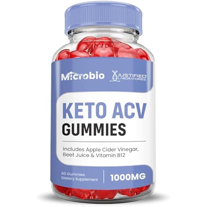 Justified Laboratories (2 Pack Microbio Keto ACV Gummies Advanced Formula 1000MG Micro Bio Keto Gummies Apple Cider Vinegar Formulated with Pomegranate Beet Juice Powder B12 Vegan Non GMO120 Gummys - Image 4