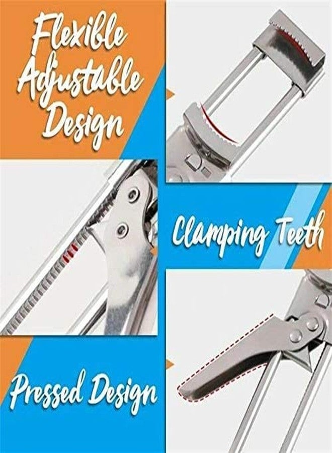 Melostu Opener Adjustable Jar & Bottle Opener, Adjustable Multifunctional Stainless Steel Can Opener Jar Lid Gripper, Manual Jar Bottle Opener Kitchen Accessories (1PCS) - Image 4