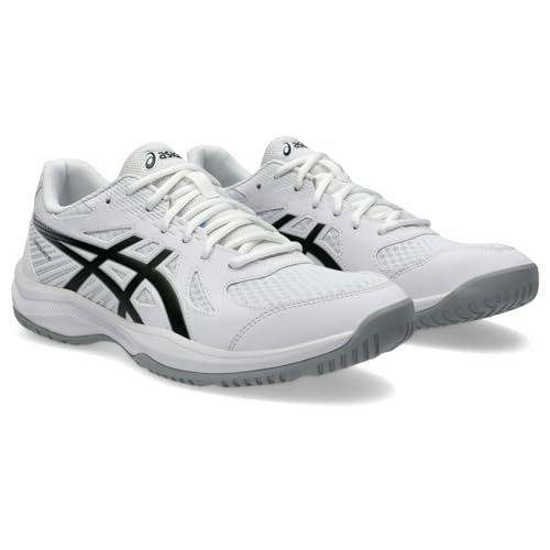 ASICS Men's Upcourt 6 Volleyball Shoes, 10.5, White/Black - Image 2