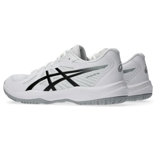 ASICS Men's Upcourt 6 Volleyball Shoes, 10.5, White/Black - Image 3