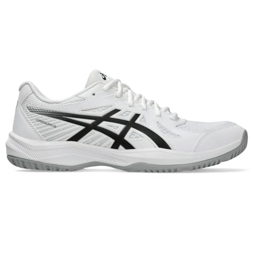 ASICS Men's Upcourt 6 Volleyball Shoes, 10.5, White/Black - Image 1