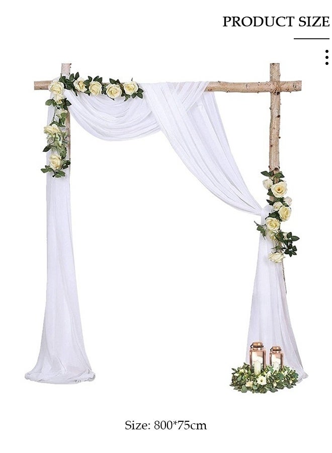 DUNISO Wedding Arch Draping Fabric, Sheer Fabric for Draping，Wedding Drapery Wedding Arch Drapes Fabric for Wedding Ceremony Party Reception Decorations，Party Ceiling Decor - Image 2