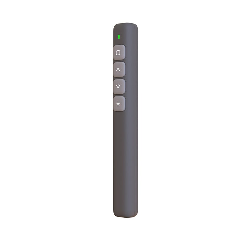 2.4GHz جهاز عرض لاسلكي عن بعد مؤشر ضوء أحمر نقر عرض لاسلكي قلم لقلب الشرائح PPT بمستقبل USB رمادي - Image 1