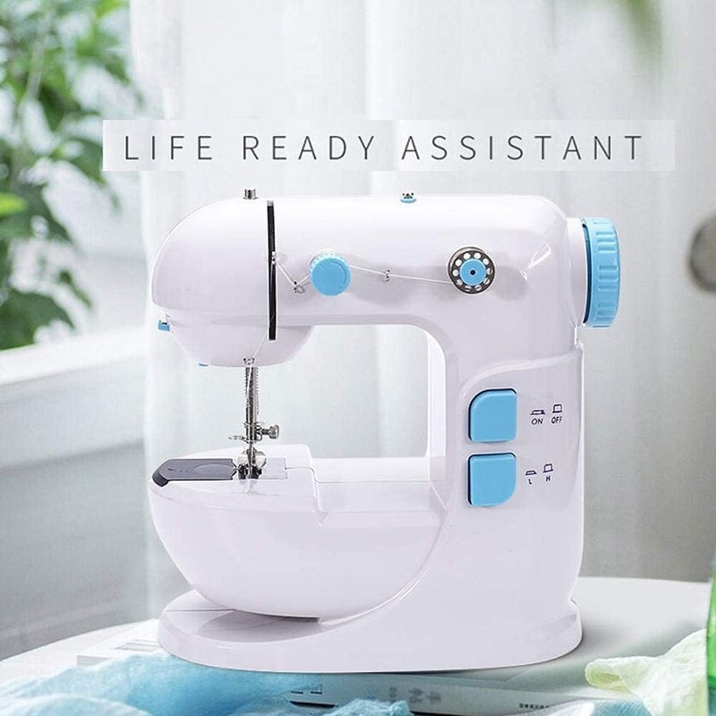 Mini Sewing Machine, Portable Mini Electric Sewing Machine with Foot Pedal, Quick Repair Clothes Easy to Use at Home or on the Go - Image 2