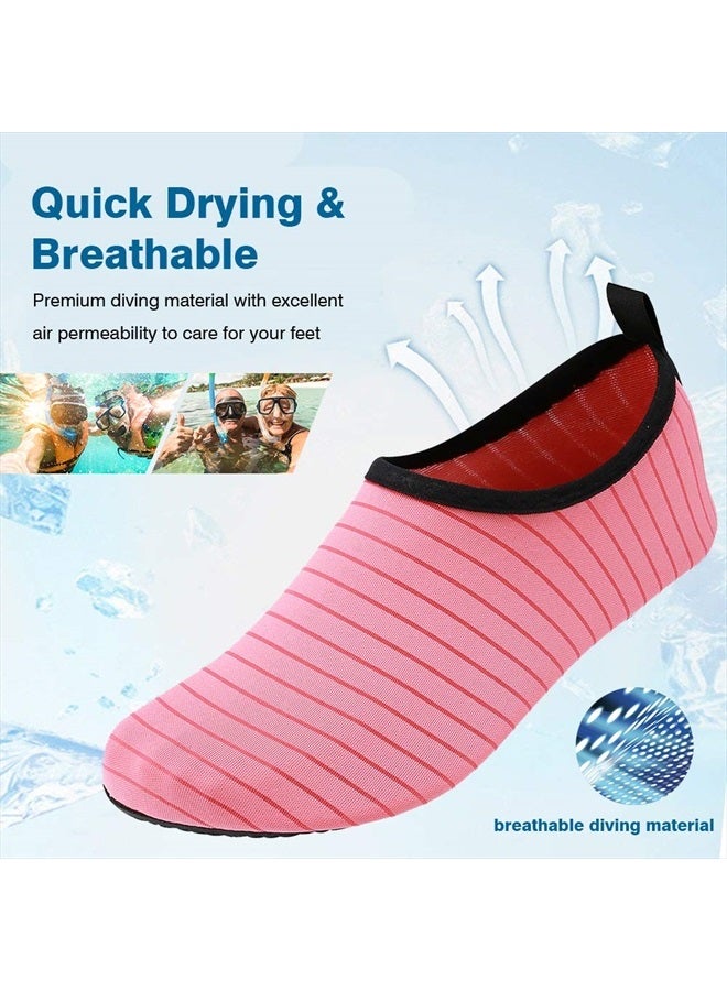JOTO Water Shoes for Women Men Kids, Barefoot Quick-Dry Aqua Water Socks Slip-on Swim Beach Shoes for Cruise Ship Snorkeling Surfing Kayaking Beach Walking Yoga - Image 2