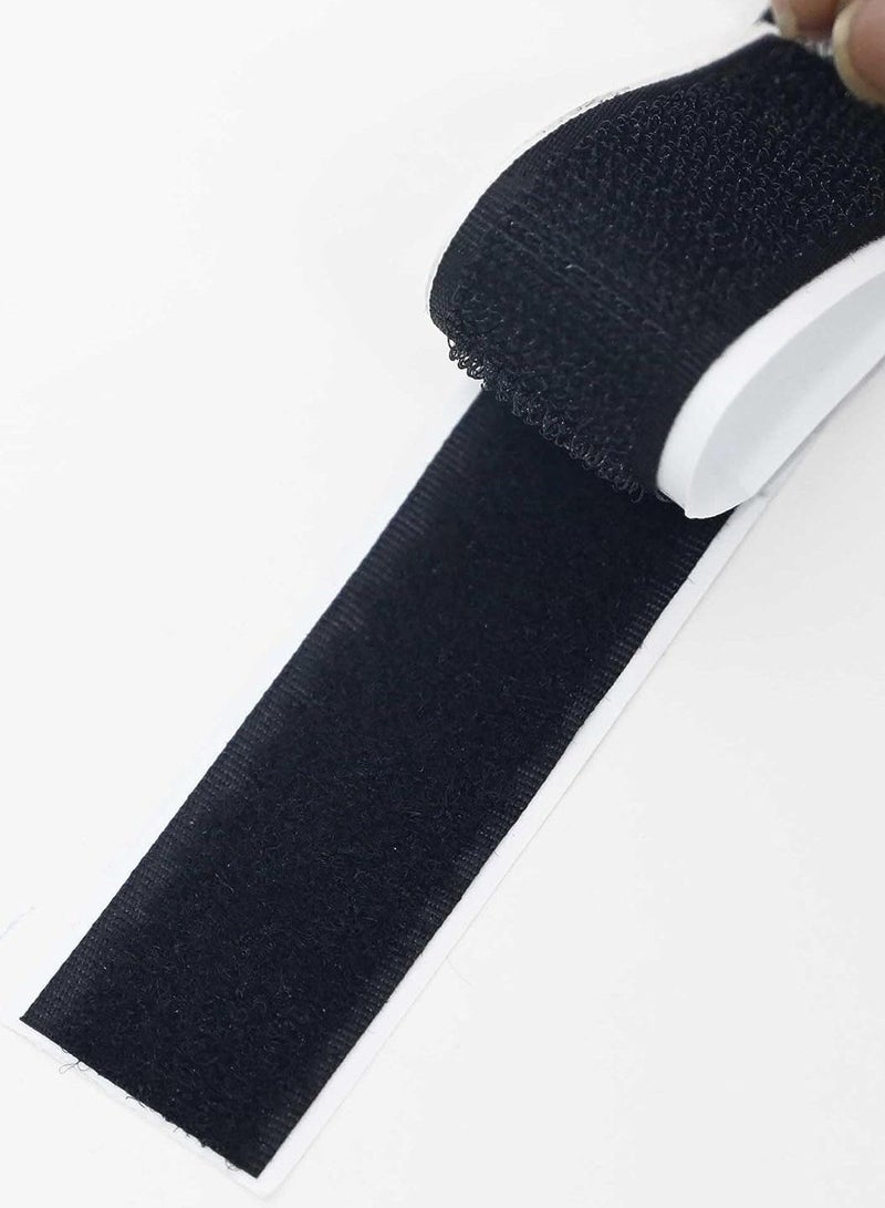 FIS Hook & Loop Tape Black Color, 25 mm x 1 Meter, Black Color - FSTAHL25BK - Image 4