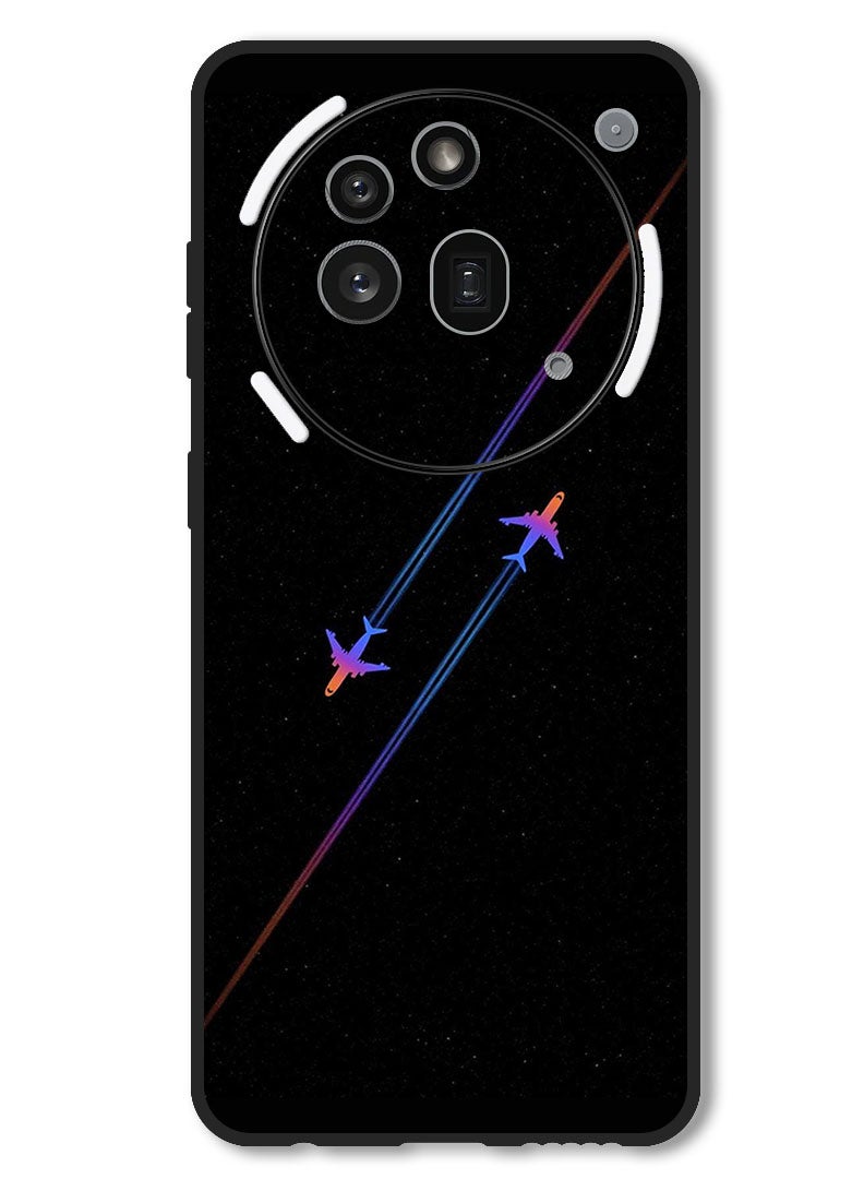 Theodor Case Compatible with Nothing Phone 3a Pro Protection Shockproof Bumper Cover Airplanes - Image 1