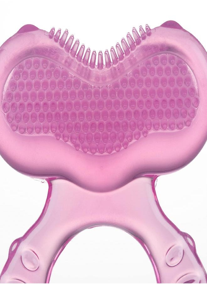 Nuby Nuby Silicone Teethe-EEZ Teether with Bristles Includes Hygienic Case, Pink  - Image 3