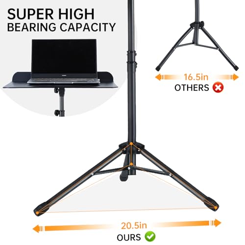 AODSK Sheet Music Stand,5 in 1 Dual-Use Folding Sheet Music Stand & Desktop Book Stand with Portable Carrying Bag & Music Sheet Clip Holder & Sheet Music Book(Black) (AS-M55) - Image 2