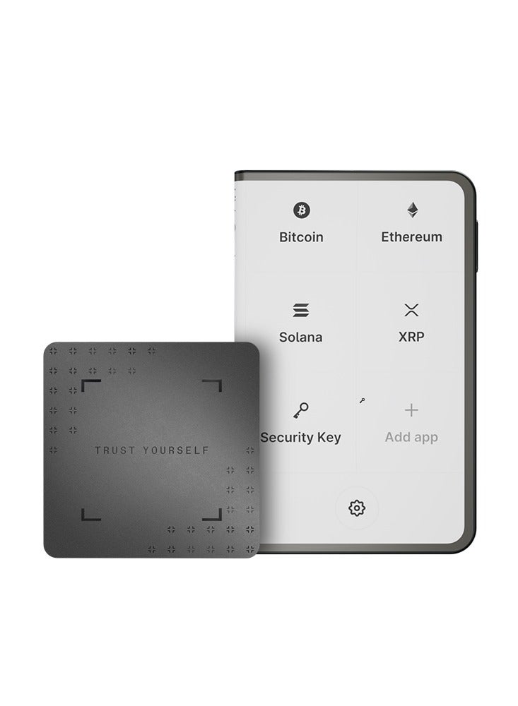 Ledger Stax Hardware Wallet | 3.7" Curved TouchScreen + Recovery Key, Bitcoin Security Safest Crypto Wallet, Bluetooth Connection, Wireless Charging + USB-C, 5000+ Coins & NFT, for iOS & Android - Image 1
