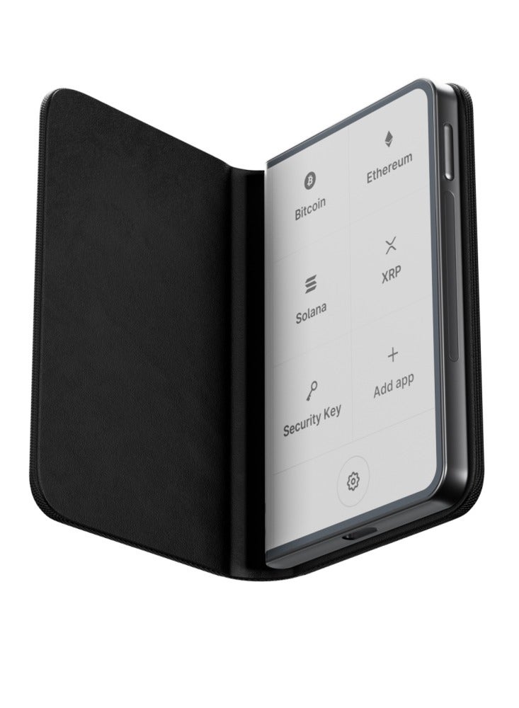 Ledger Stax Hardware Wallet | 3.7" Curved TouchScreen + Recovery Key, Bitcoin Security Safest Crypto Wallet, Bluetooth Connection, Wireless Charging + USB-C, 5000+ Coins & NFT, for iOS & Android - Image 5