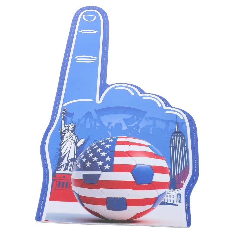 Giant Foams Finger Glove - Finger Cheerleading Gloves - Team Spirit Accessories for Sports Events Football Games Cheerleading and Birthday Party Favors American - Image 1