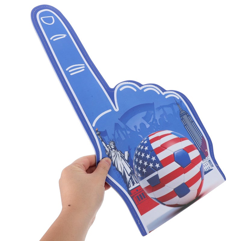 Giant Foams Finger Glove - Finger Cheerleading Gloves - Team Spirit Accessories for Sports Events Football Games Cheerleading and Birthday Party Favors American - Image 2
