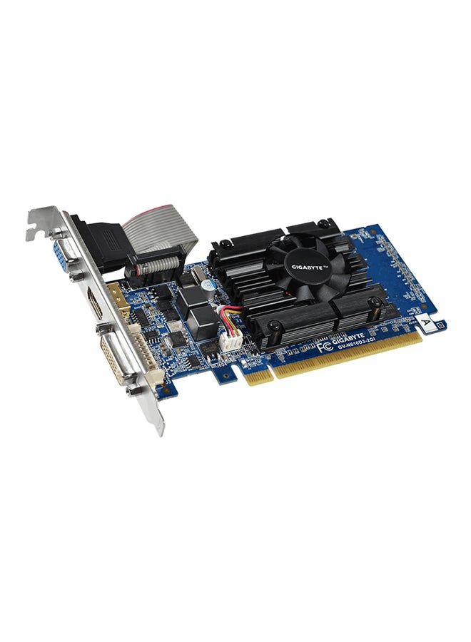 جيجابايت بطاقة الرسومات جي فورس طراز GT610 أسود/ فضي - Image 1