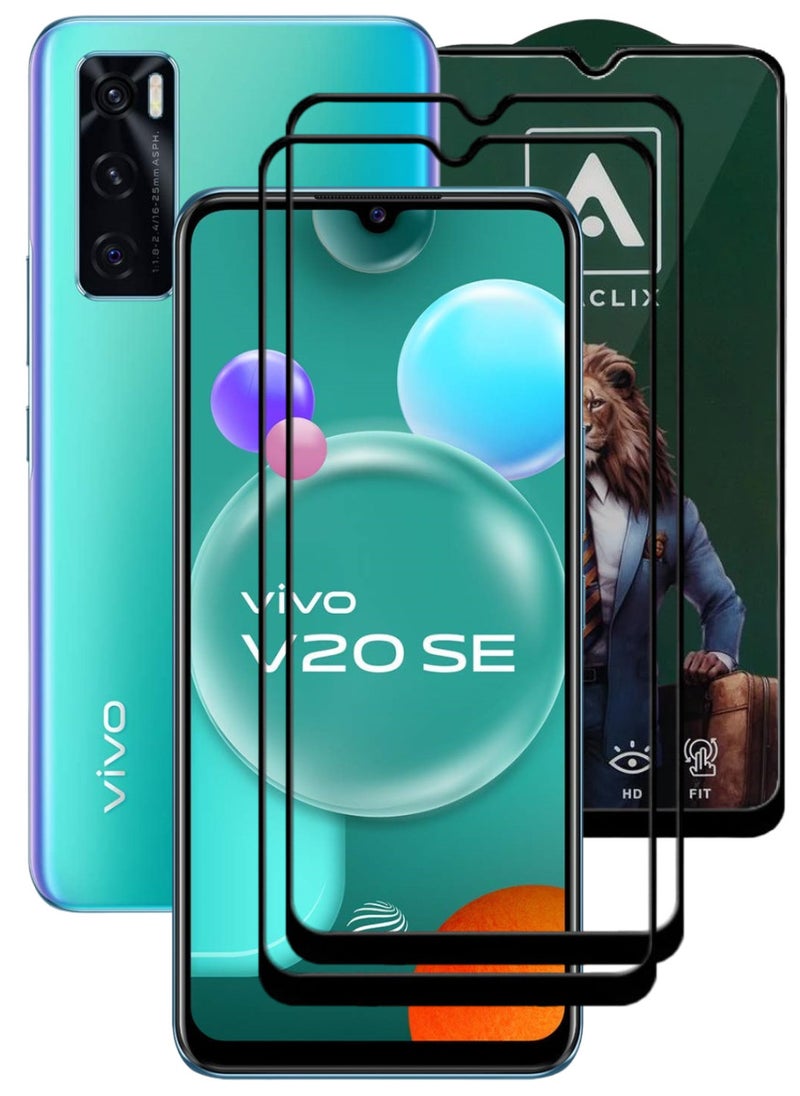 ACLIX 2 Pieces Antistatic ESD Dustproof Premium Quality High Definition Tempered Glass Screen Protector Designed For vivo V20 SE - Image 1