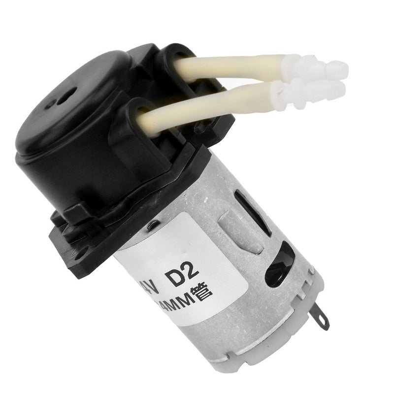 D-2 2*4mm DC 24V DIY Peristaltic Liquid Pump Dosing Pump for Laboratory Analytic(Black) - Image 3