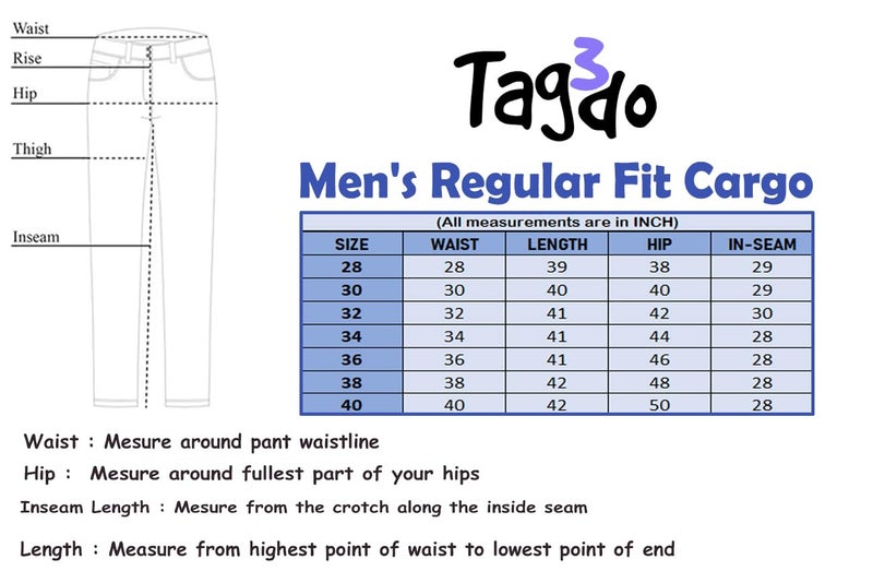 TAGDO Track Pant for Men (RF-Sugar-Cargo-2009-Off White-36) - Image 4
