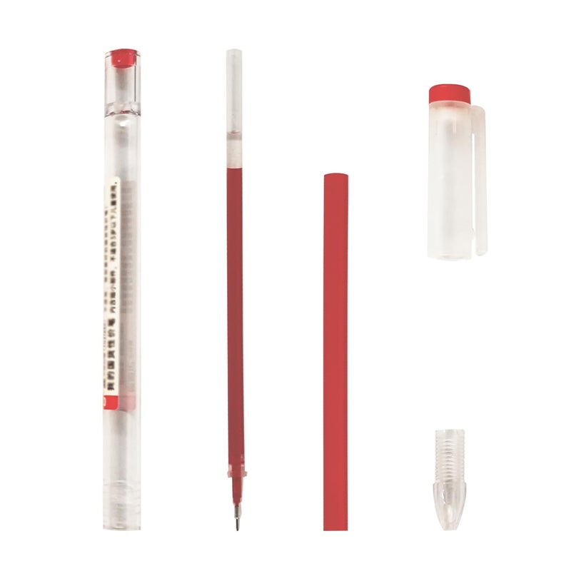BEMLP Gel Ink Pen Extra Fine Point Pens Ballpoint Pen 0.35mm Red Liquid Ink Rollerball Gel Pens Premium Quick-Drying For Japanese Office School Stationery Supply 12 Packs