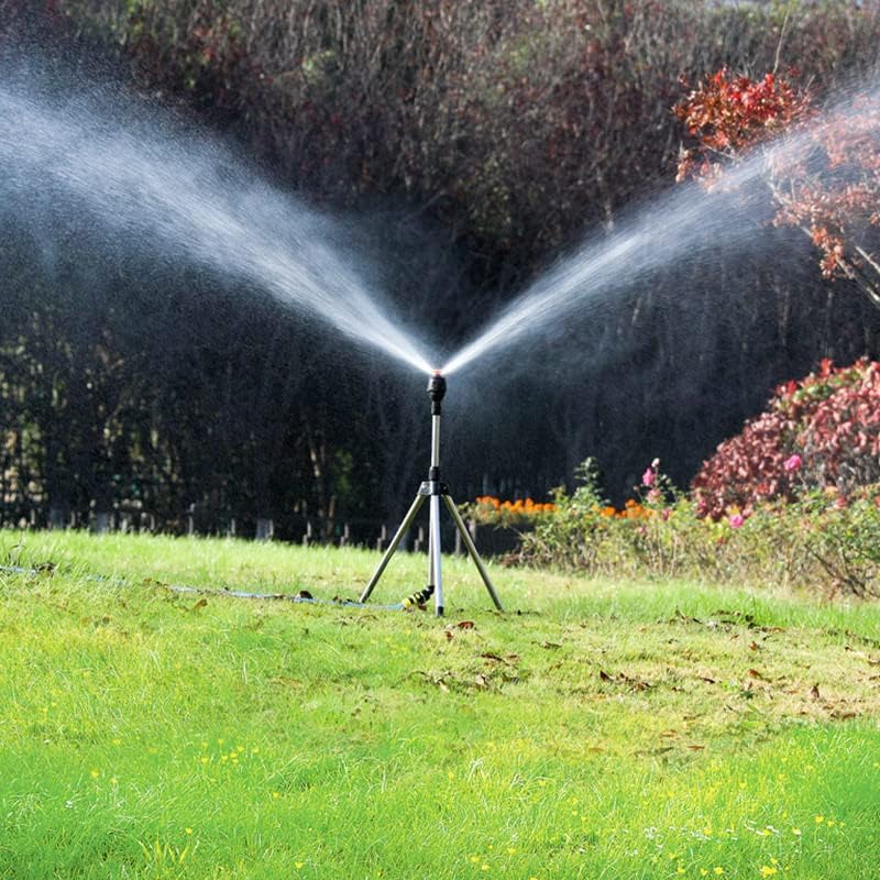 كلاراكو رشاش دوار ثلاثي القوائم، رشاش ثلاثي القوائم، رشاش دوار 360 درجة، رشاش ري أوتوماتيكي مع حامل ثلاثي القوائم لري الحدائق، رشاش دعم تلسكوبي ثلاثي القوائم لحديقة المنزل - Image 4