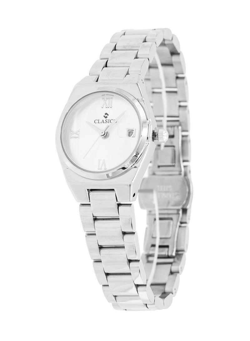 Clasico Elara Women Elegant Analog Watch 30mm – Silver Tone - Image 2