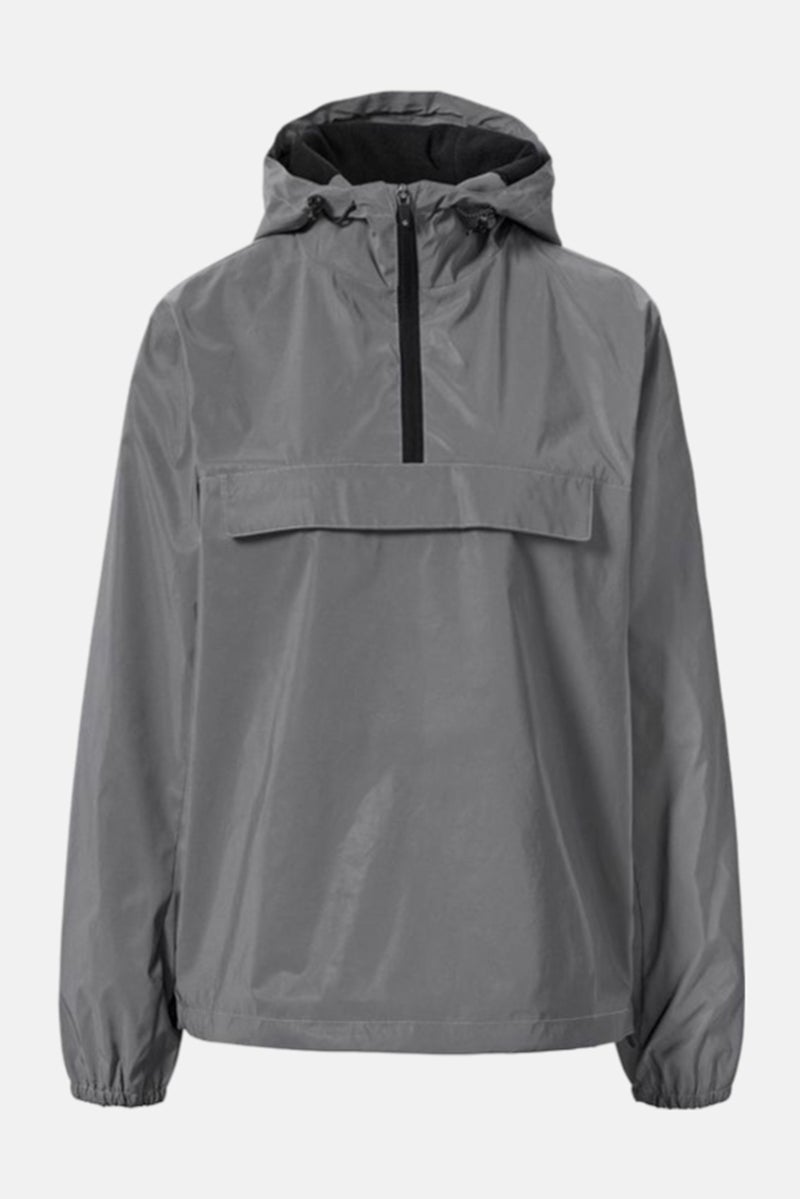 Women Regular Fit Long Sleeves Allover Reflective Jacket, Grey