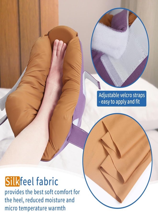 Ehucon Egg Crate Foam Heel Protector Cushion for Pressure Sores Relief, Foot Pillow for Bed Sores & Heel Pain, Suitable for Elderly,Bedridden in Home or Hospital Care (Freshen Lavender-Standard size) - Image 4